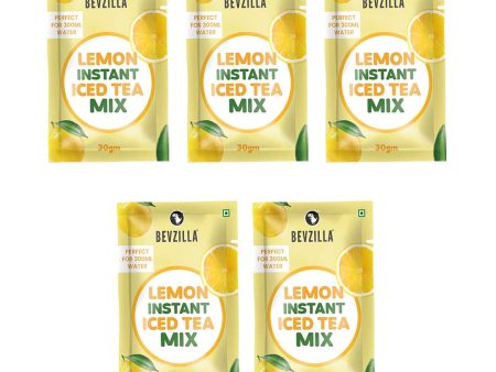 Bevzilla instant iced tea lemon 30gm x5 Discount