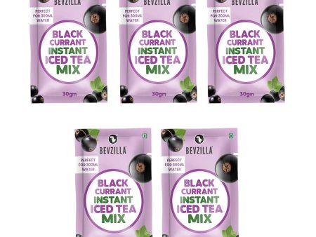 Bevzilla Instant Iced Tea Blackcurrant  30gm X5 Supply