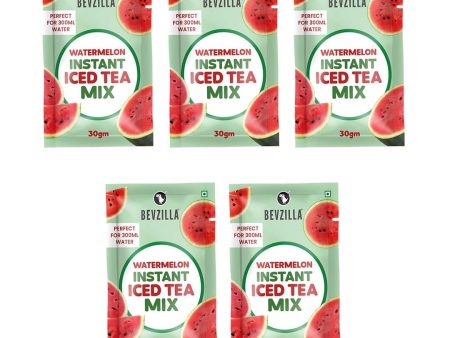 Bevzilla Instant Iced Tea Watermelon  30gm X5 Supply