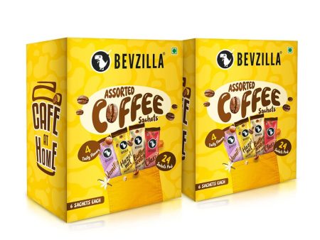 24 Assorted Coffee Powder Sachets Pack Of 2 Online