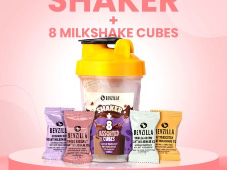 8 Flavoured Milkshake Cubes + Shaker Online