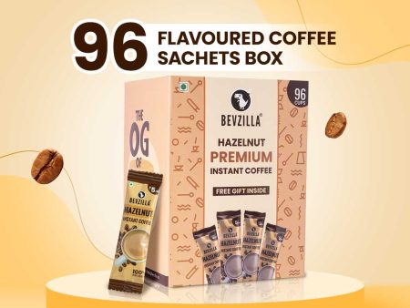 96 Hazelnut Coffee Sachets Box (Free Coffee Sachet Inside) Supply