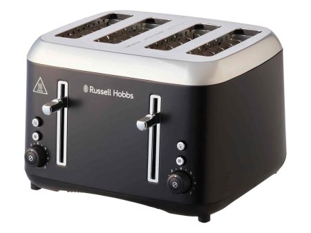 Russell Hobbs Addison 4 Slice Toaster Matte Black Sale